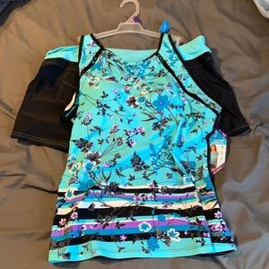 Free Country - Tankini Swimsuit with shorts Size XXL- NWT
